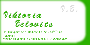 viktoria belovits business card